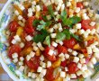 Salata calda de paste, cu legume si mozzarella-15