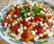 Salata calda de paste, cu legume si mozzarella-17
