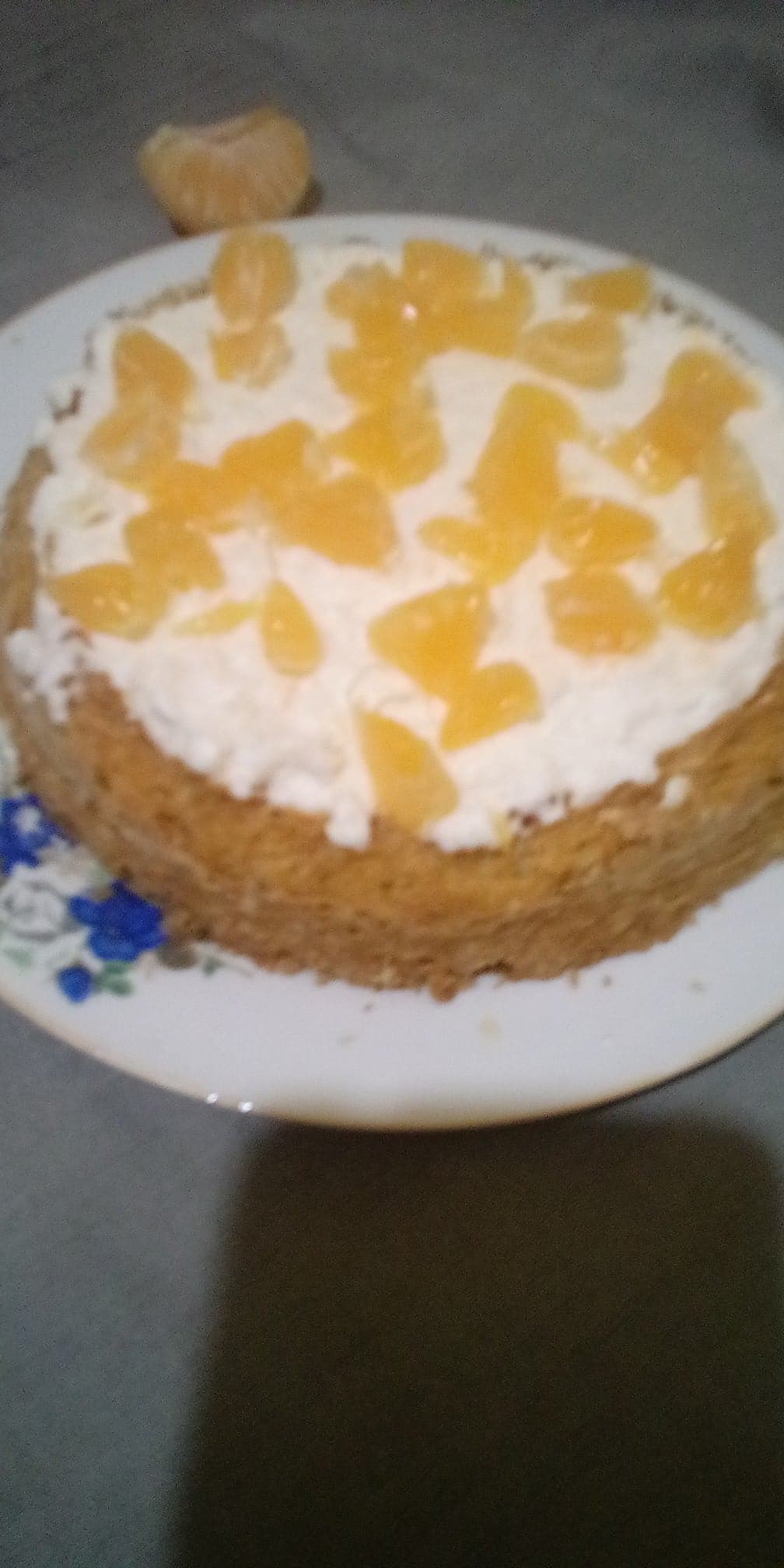 Desert tort cu crema de mandarine