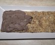 Desert prajitura cu blat din albusuri cu nuca si crema de ciocolata-13