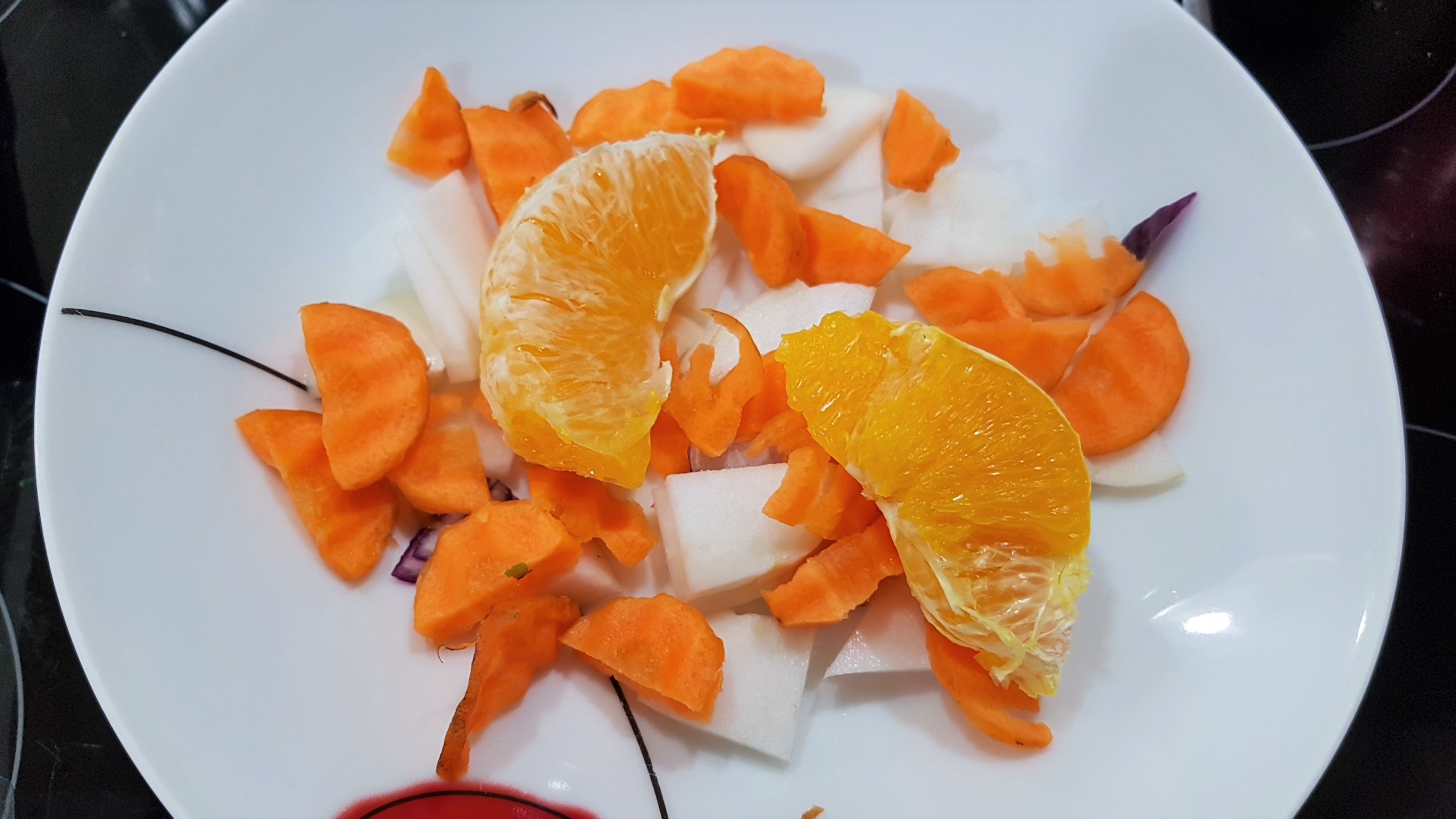 Salata cu somon afumat si portocala
