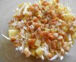 Salata calda de cartofi, piept de pui si telemea-10