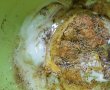 Salata de ciuperci cu smantana, jambon si ardei copti-2