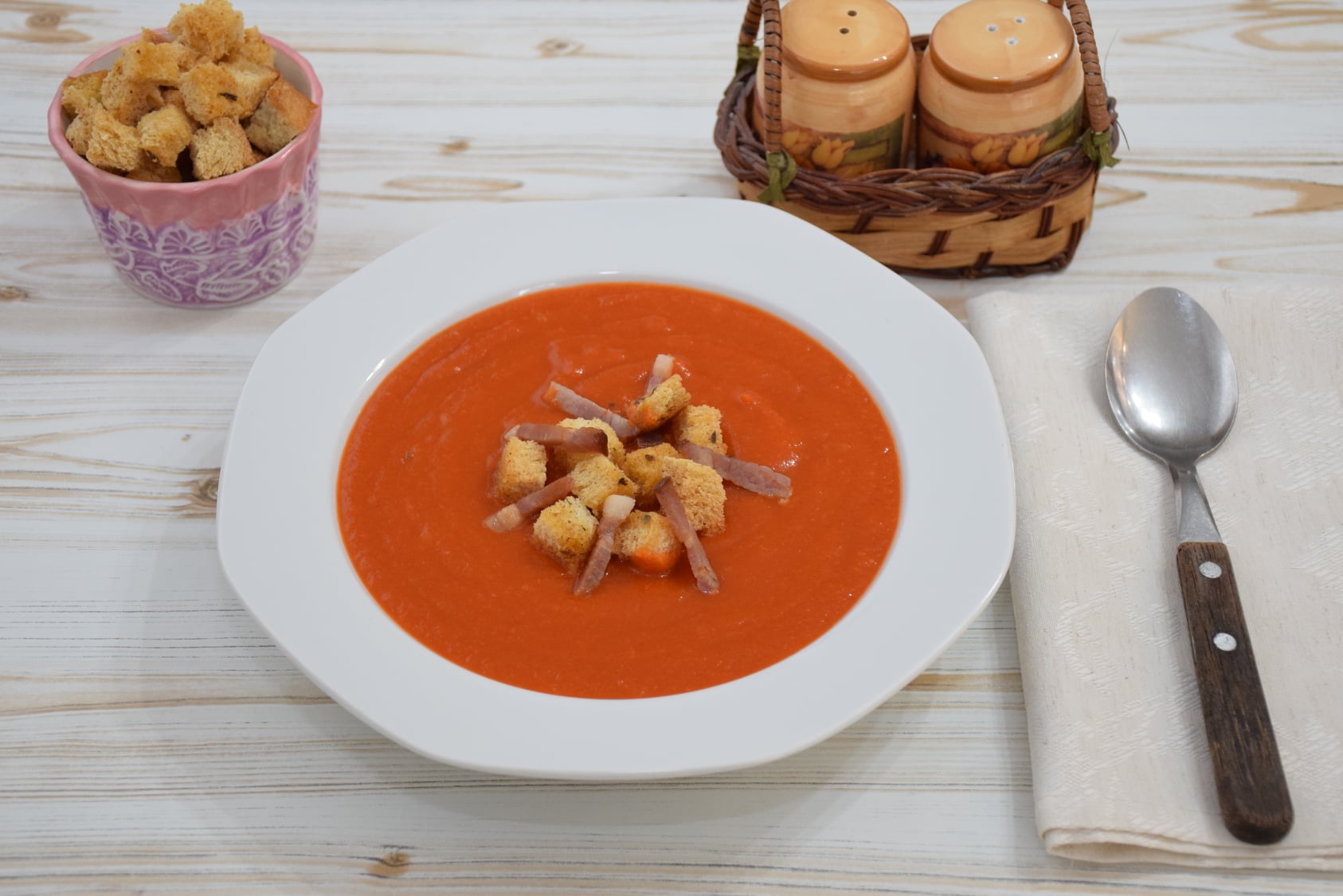 Supa crema de ardei copți și morcovi 