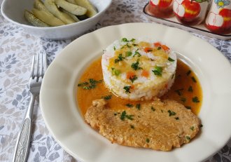 Cotlet de porc in sos de chimen