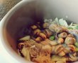 Friptura de ied cu capere, ciuperci marinate si sparanghel-1