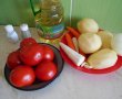 Ciorba de rosii cu cartofi si leustean-1