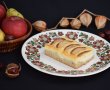 Desert prajitura cu mere si branza-15