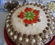 Desert tort aniversar, cu nasturei de ciocolata-10