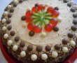 Desert tort aniversar, cu nasturei de ciocolata-13