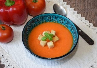 Supa crema de rosii