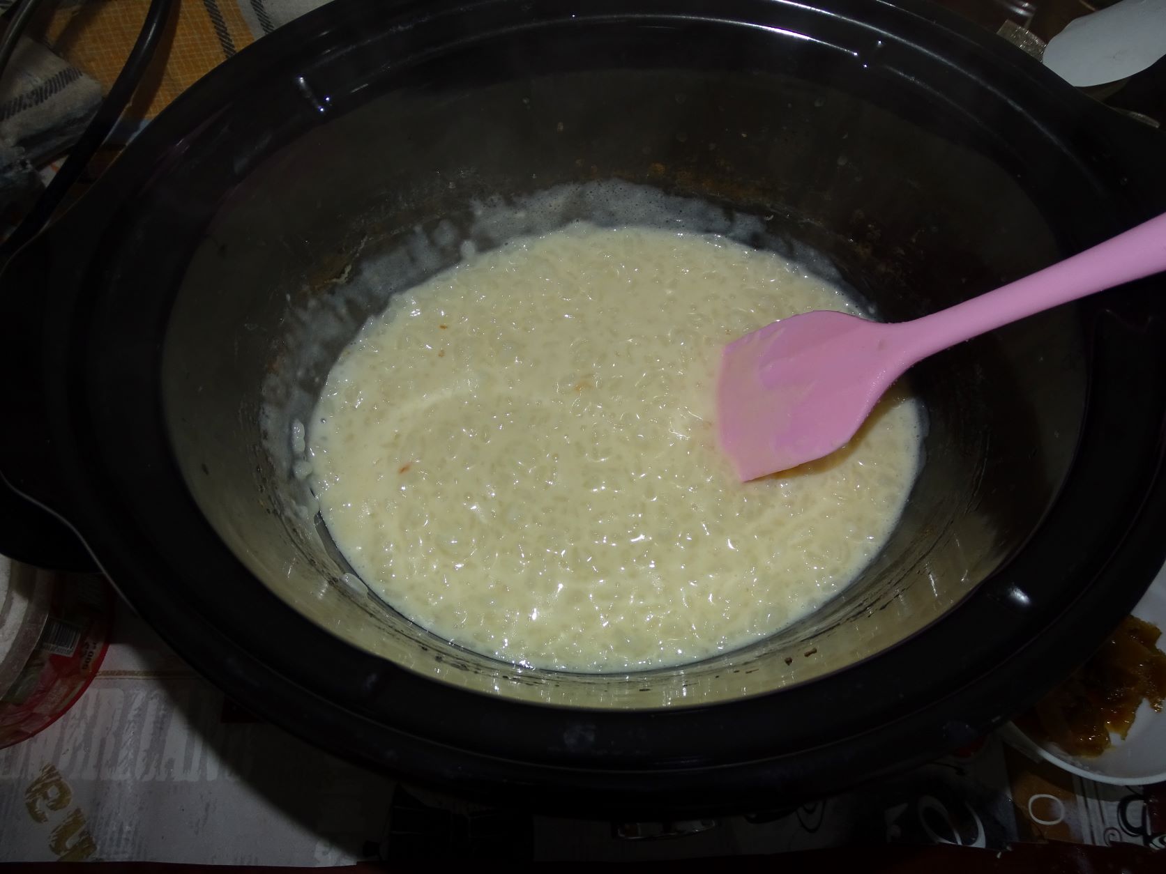 Budinca de orez la slow cooker Crock Pot