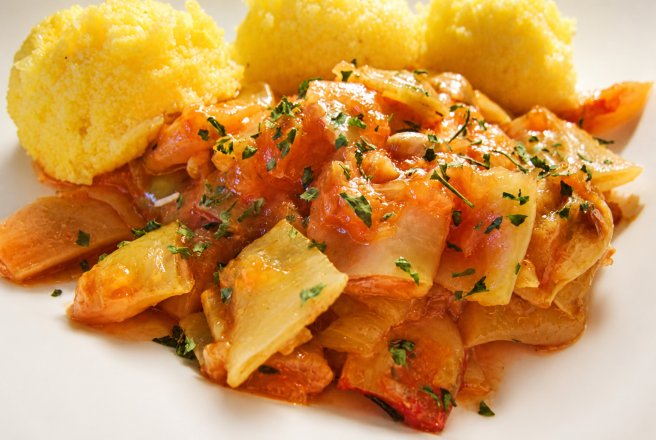 Fasole pastai cu rosii la cuptor