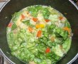 Ciorba de salata verde, ciuperci si codita de purcel afumata, cu smantana-6
