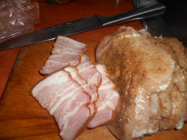Cotlet de porc cu bacon la slow cooker