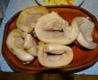 Cosulete de jambon umplute cu legume, coapte in oala de lut-3