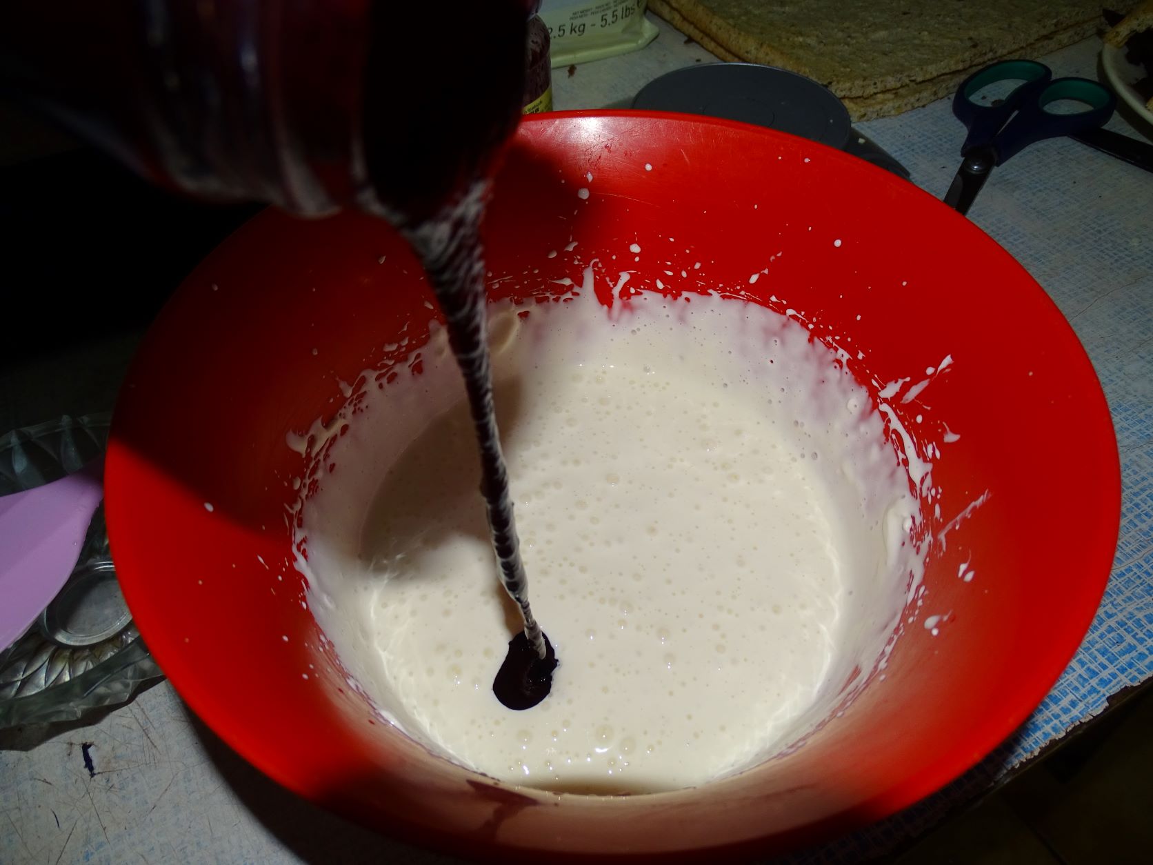 Desert prajitura cu afine si crema pralina