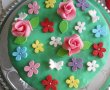 Desert tort Pajistea cu flori - 5 ani de bucataras-13