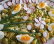 Salata de cartofi, cu oua, ceapa verde si ridichi rosii-12