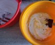 Desert prajitura cu crema de cocos si blaturi in doua culori-2
