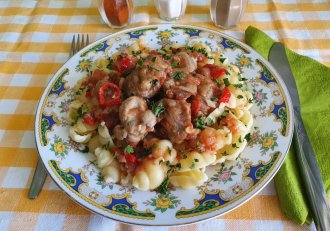 Reteta de pipote picante, cu paste