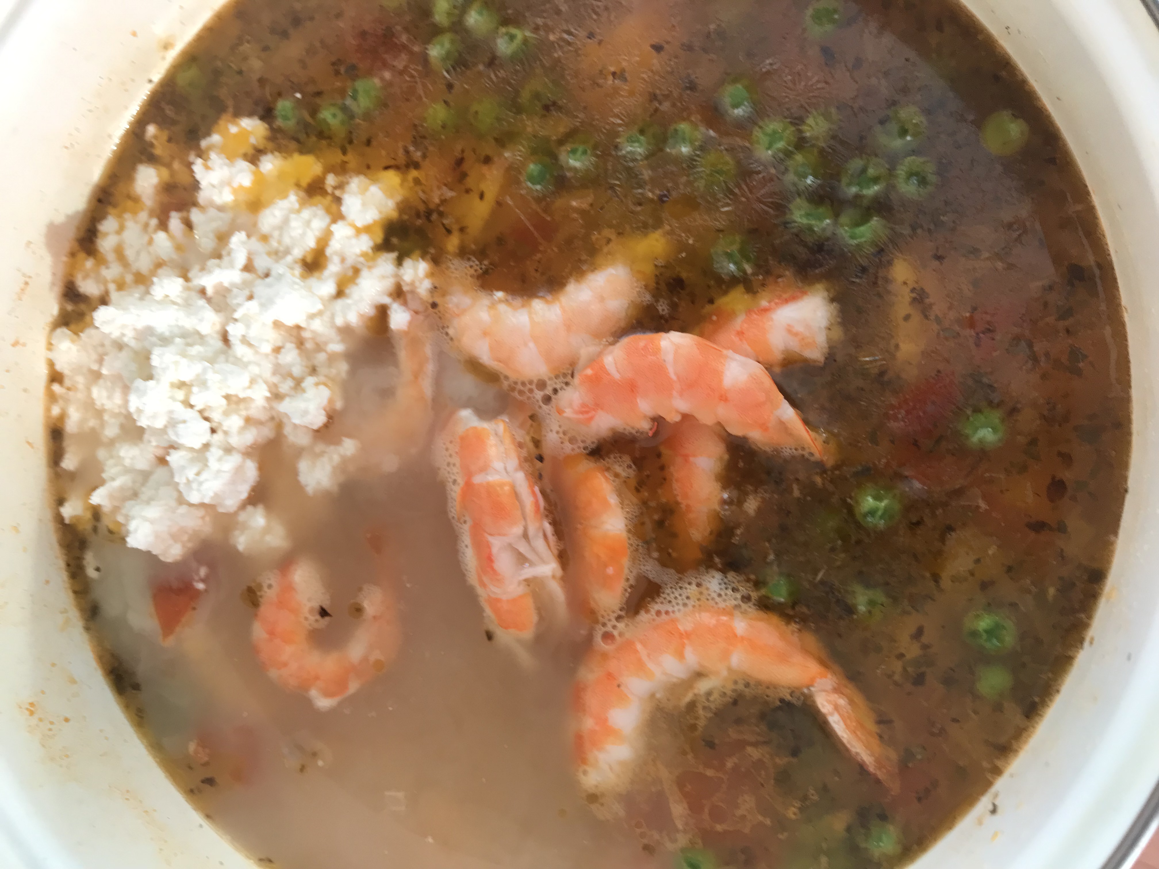Reteta de Chupe de camarones- supa peruana de creveti, reteta nr.46 din Best soups in the World