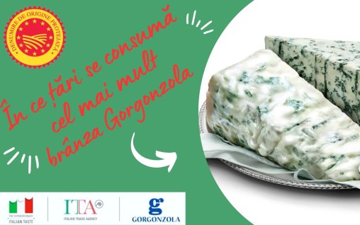În ce țări se consumă cel mai mult Gorgonzola DOP importată din Italia
