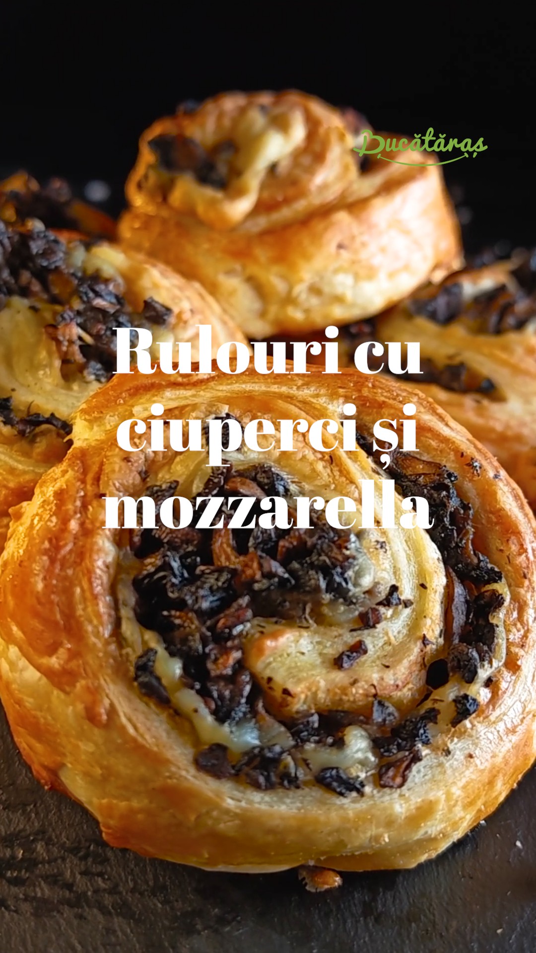 Rulouri cu ciuperci și mozzarella - Gustarea rapidă care te va cuceri