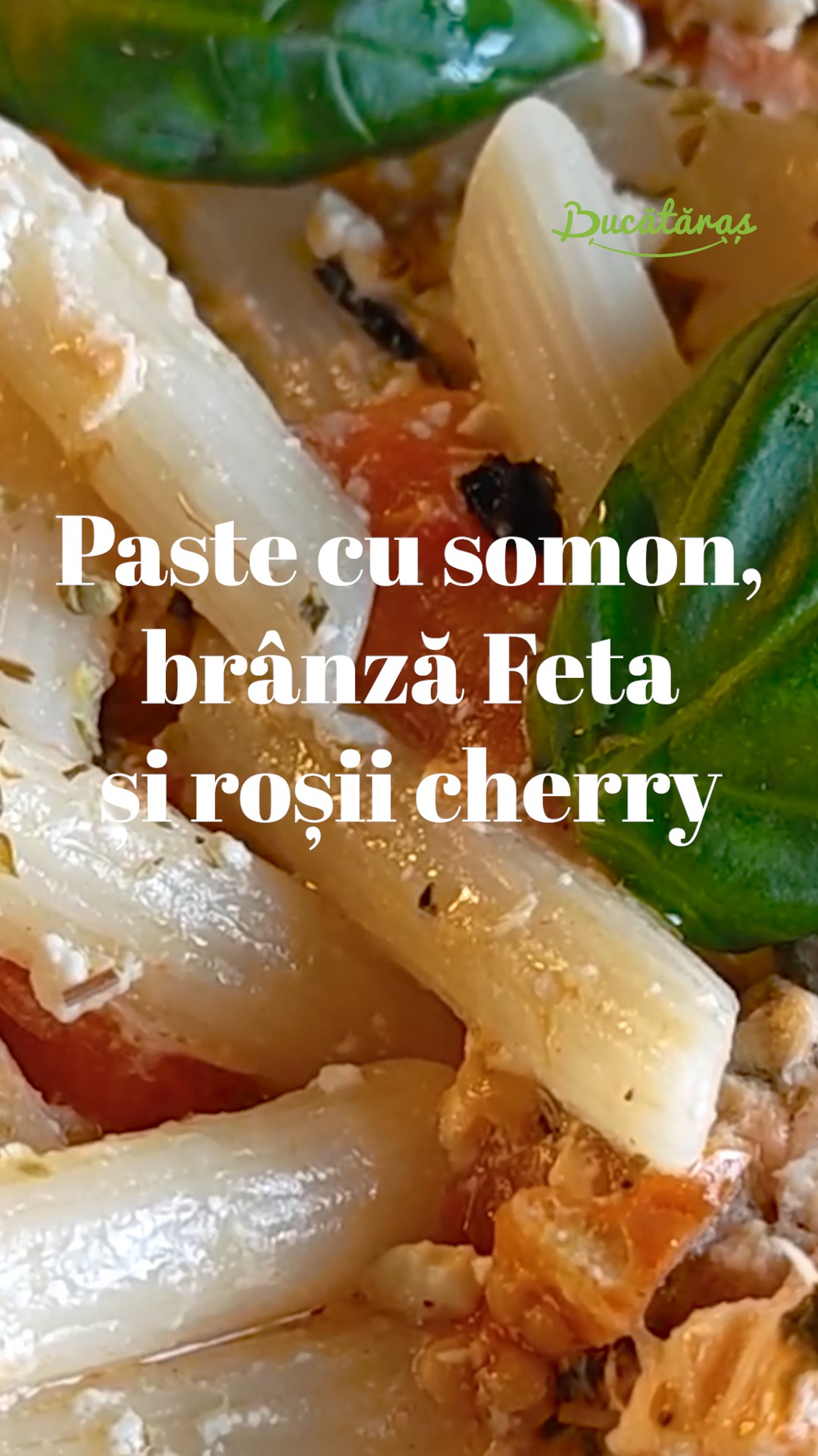 Paste cu somon, brânză feta și roșii cherry - Rețeta care te va cuceri prin savoare