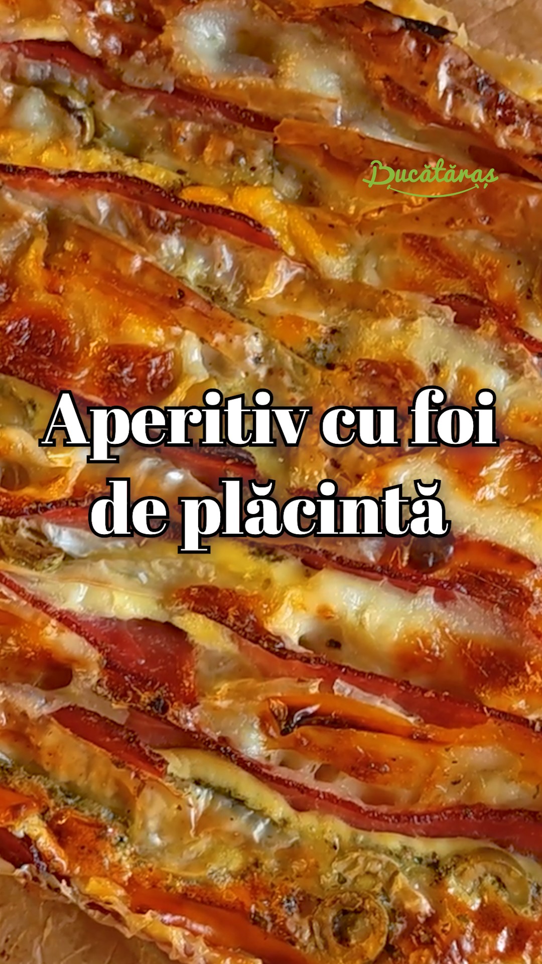 Aperitiv cu foi de plăcintă, bacon și cașcaval - Rețeta rapidă și savuroasă