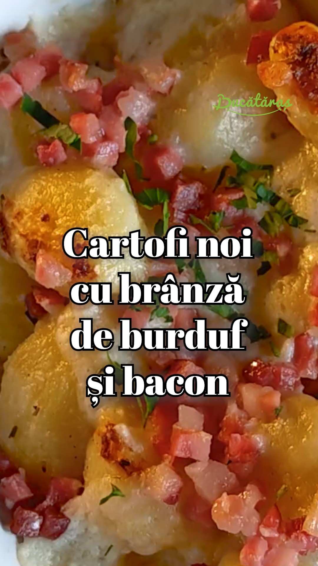 Cartofi noi cu brânză de burduf și bacon - Rețeta gustoasă și sățioasă