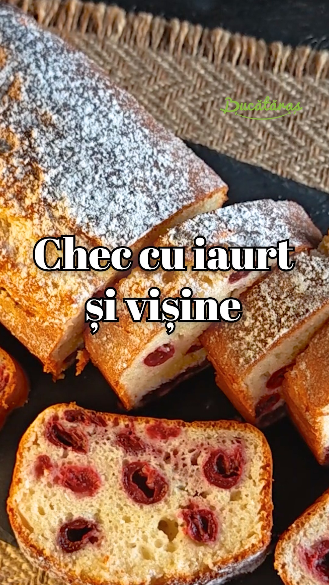 Chec cu iaurt și vișine – rețeta rapidă pentru un desert pufos