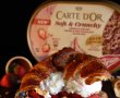Croissant umplut cu înghețată și fructe - Desertul rapid și delicios-1