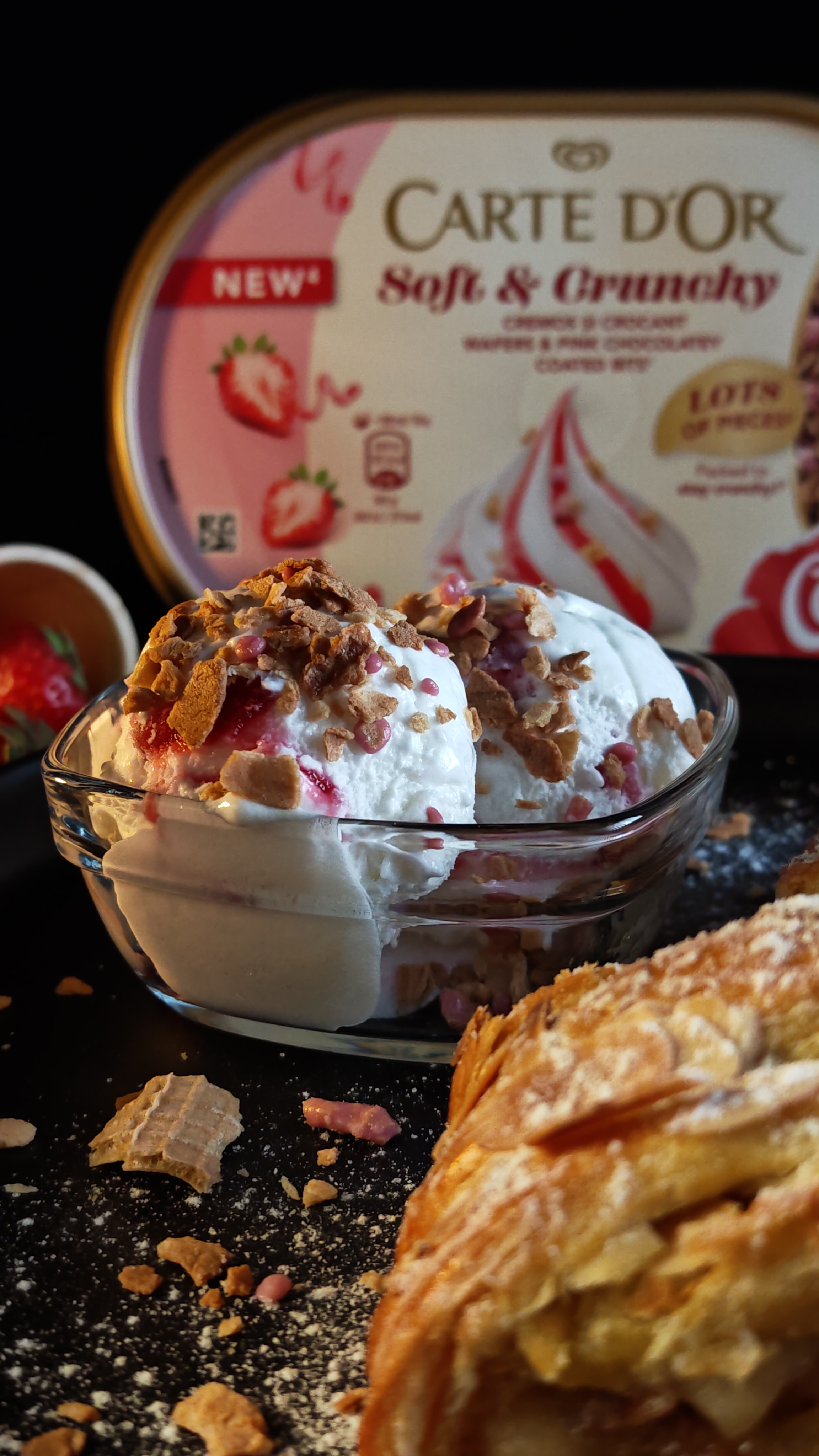 Ștrudel cu mere și înghețată Carte d'Or - Rețeta rapidă și delicioasă