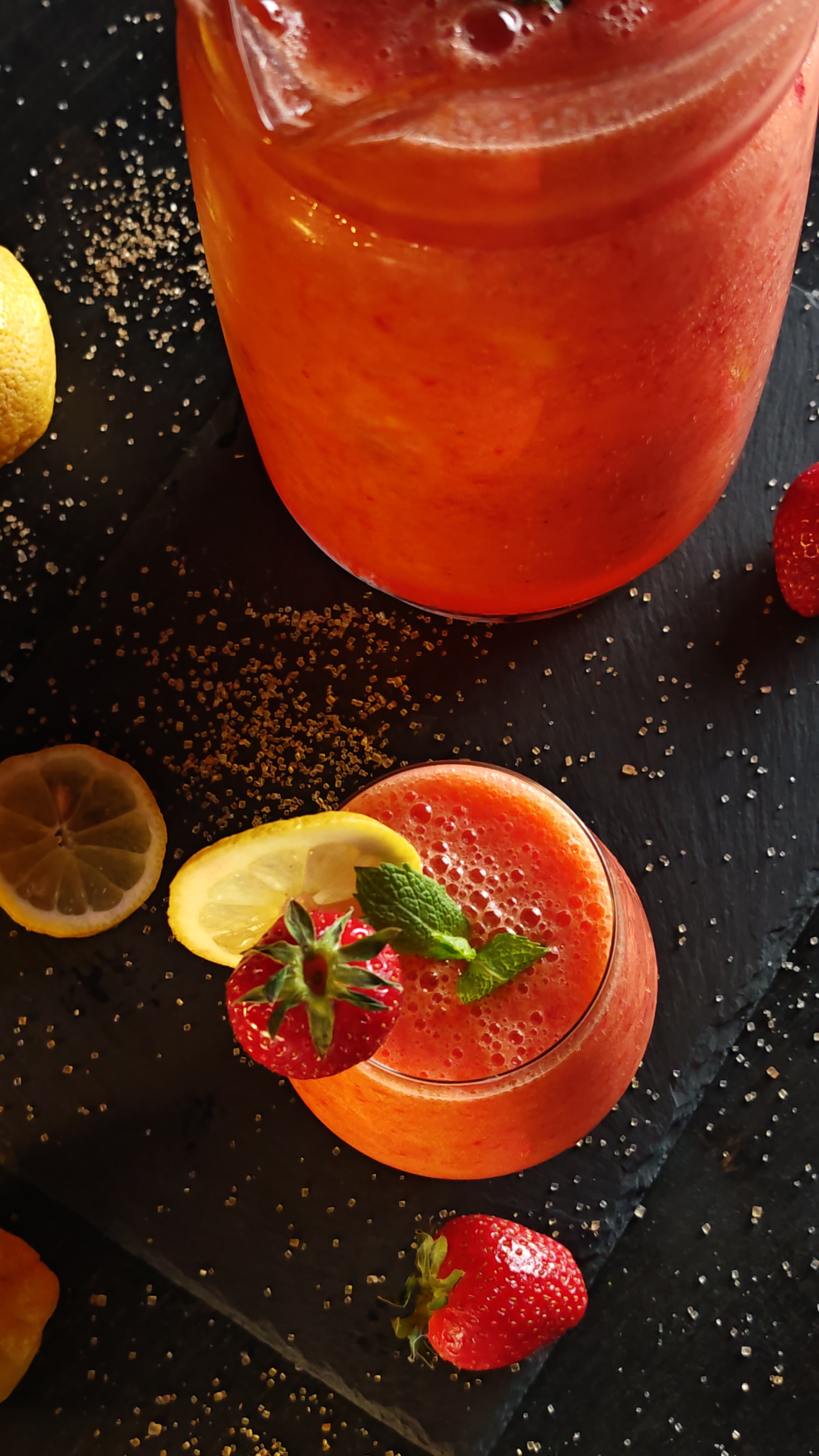 Limonadă cu căpșuni și mango - Savuroasă și răcoritoare