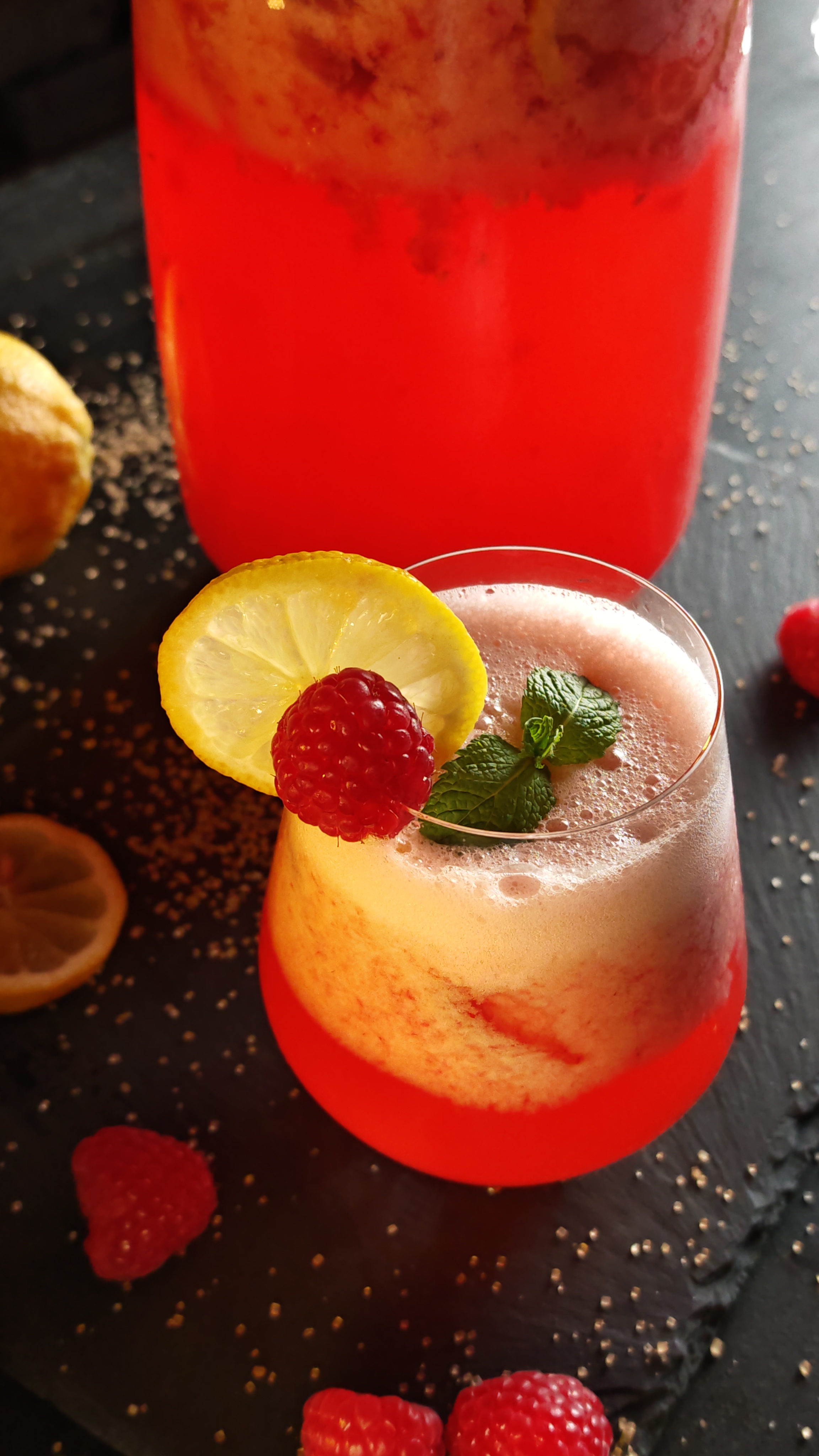 Limonadă cu zmeură -  Băutura rapidă și răcoritoare